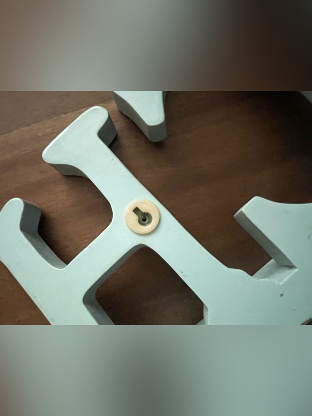 Wooden 'BEACH' Decorative Sign in Seafoam Blue - 24” - Picture 6 of 6